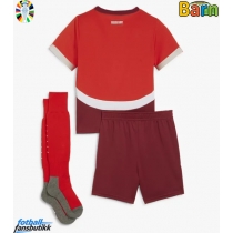 Sveits Hjemmedraktsett Barn EM 2024 Kortermet (+ Korte bukser)